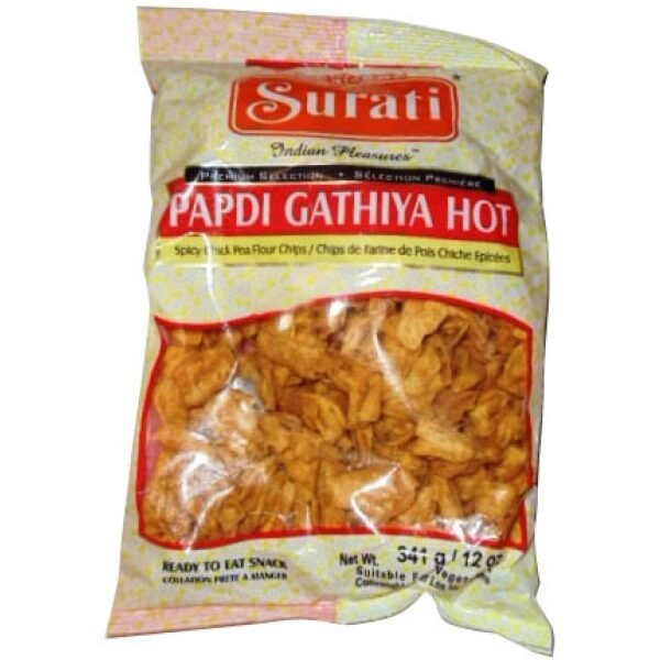 Surati Papdi Gathiya (Chick Pea Flour Chips) 341 Grams (12 OZ)