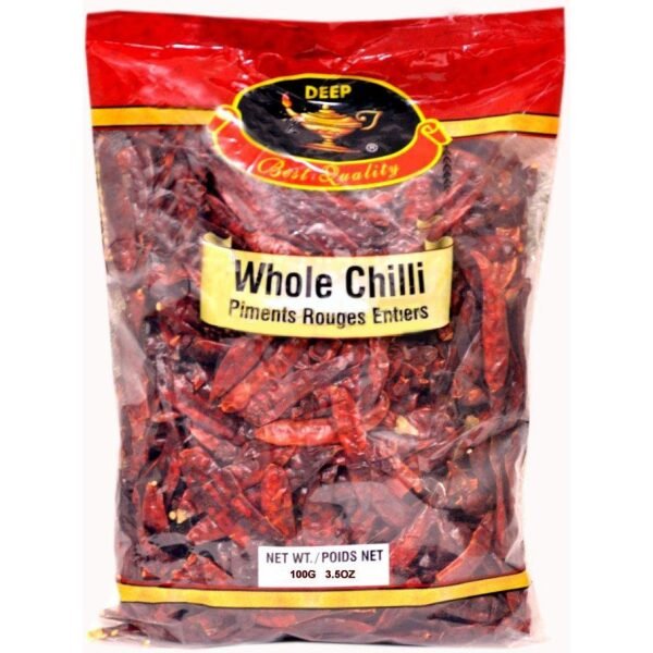 Deep Whole Chilli 3.5 OZ (100 Grams)