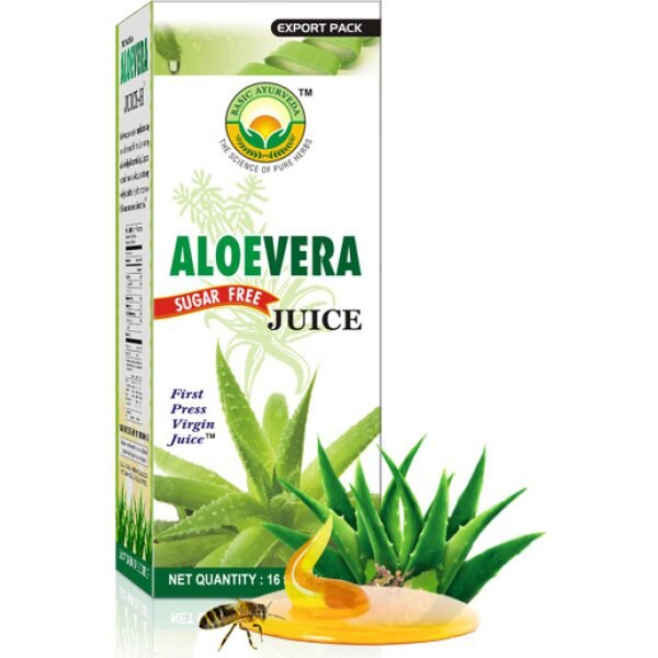 Basic Ayurveda Sugar Free Aloe Vera Juice 480 ML (16FL.OZ)