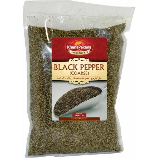 Black Pepper Coarse Moti Kali Mirch 14OZ KhanaPakana Brand