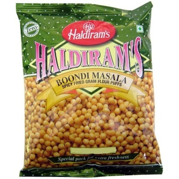 Haldiram's Boondi Masala (Spicy Fried Gram Flour Puffs) 200 Grams