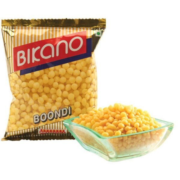 Bikano Boondi Plain Fried Balls of Chick Pea Flour 140 Grams