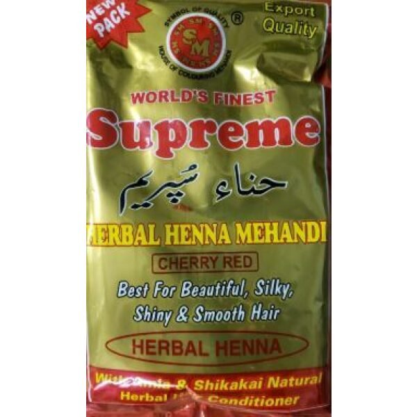 Supreme Herbal Henna Mehndi (Cherry Red) 3.52 OZ (100 Grams)