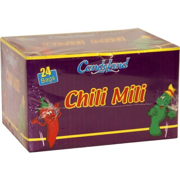 CandyLand Chili Mili 25.39 OZ (720 Grams) 24 Sweet Bags