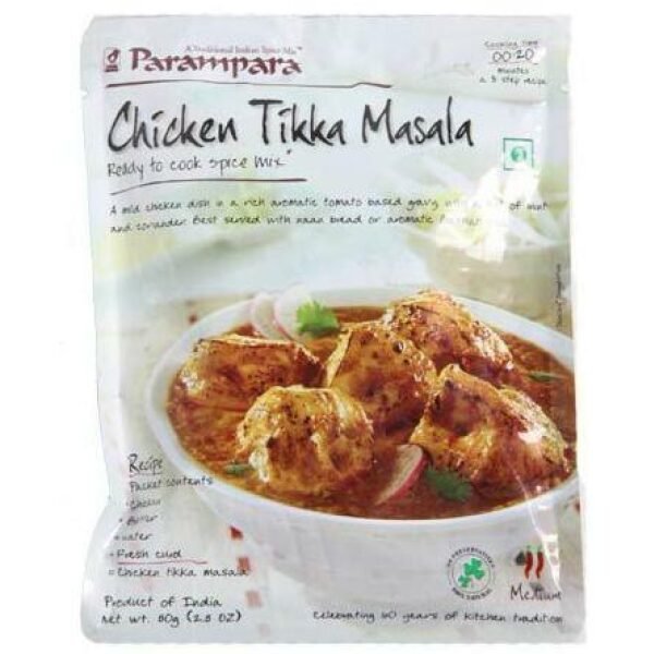 Parampara Chicken Tikka Masala Ready to Cook Spice Mix (Medium) 80 Gm