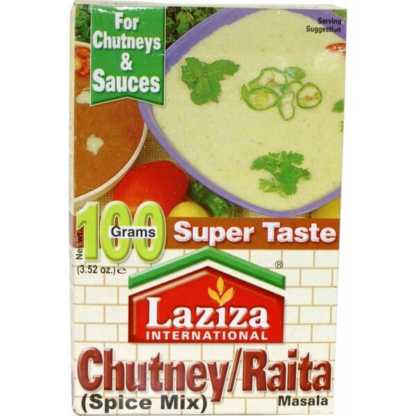 Laziza Chutney/Raita Masala with Super Taste Spices Mix 100 Gm