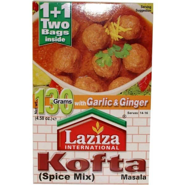 Laziza Kofta Masala with Garlic & Ginger (Spices Mix) 130 Grams