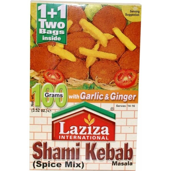 Laziza Shami Kebab Masala with Garlic & Ginger (Spice Mix)