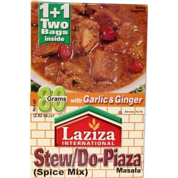 Laziza Stew/Do-Piaza Masala with Garlic & Ginger