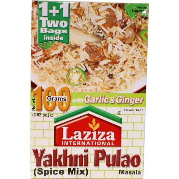 Laziza Yakhni Pulao Masala with Garlic & Ginger (Spice Mix) 100 Grams