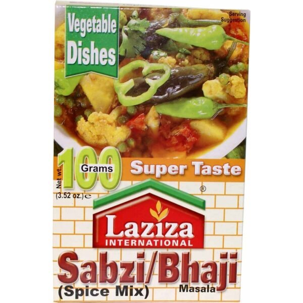 Laziza Sabzi/Bhaji Masala with Super Taste (Spice Mix) 100 Grams