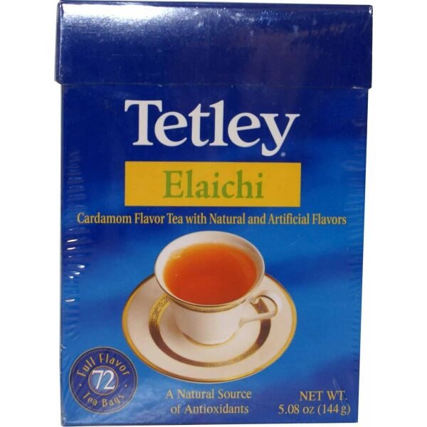 Tetley Elaichi 72 Tea Bags 5.08 OZ (144 Grams)