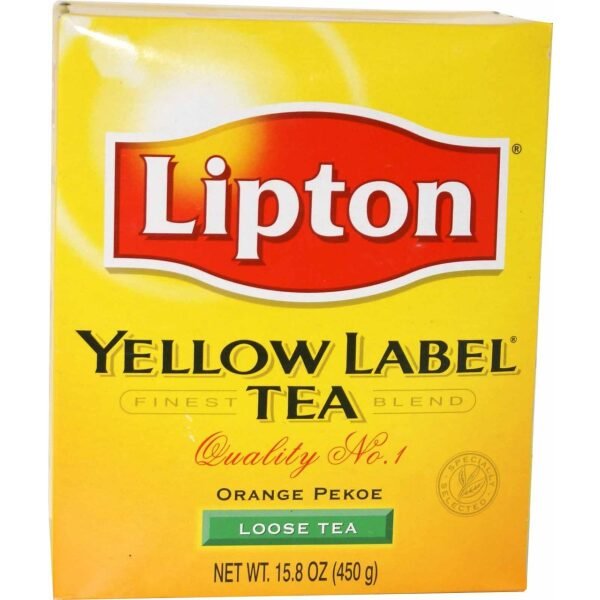 Lipton Yellow Label Orange Pekoe Loose Tea 15.8 OZ (450 Grams)