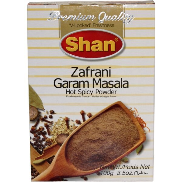 Shan Zafrani Garam Masala Hot Spicy Powder 100 Grams (3.5 OZ)