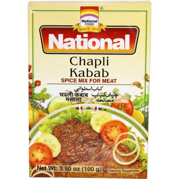 National Chapli Kabab (Spice Mix For Meat) 100 Grams (3.50 OZ)