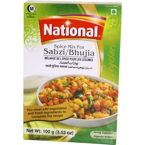 National Spice Mix For Sabzi or Bhujia 100 Grams (3.53 OZ)