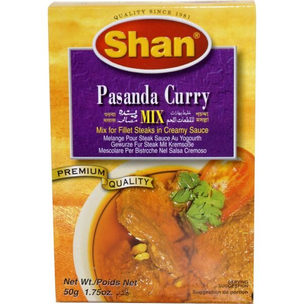 Shan Pasanda Curry Mix (Mix for Fillet Steaks in creamy Sauce) 50 Gm