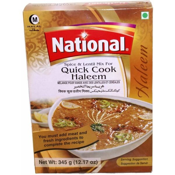 National Quick Cook Haleem Spice & Lentils Mix 345 Grams (12.17 OZ)