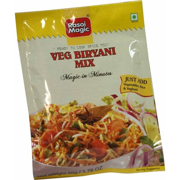 Rasoi Magic Veg Biryani Mix Magic in Minutes 50 Grams (1.76 OZ)