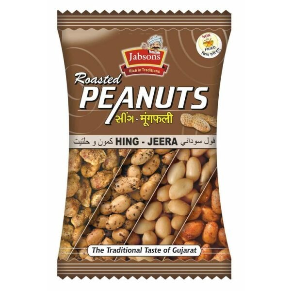 Jabsons Hing Jeera Peanuts (Roasted) 140 Grams (4.9 OZ)