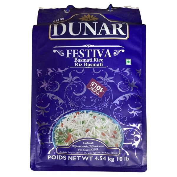 Dunar Festiva Basmati Rice 10 LB