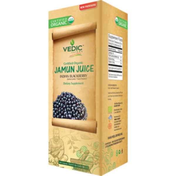 Vedic Juices Organic Jamun Indian BlackBerry 500 ML