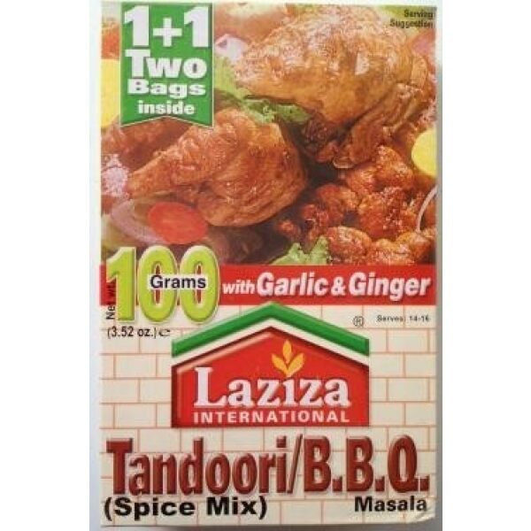 Laziza Tandoori/B.B.Q Masala with Ginger & Garlic (Spice Mix)