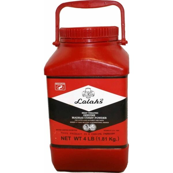 Lalah's Madras Curry Powder Genuine Lalah's Fortune Brands 3LBs 1.36Kg