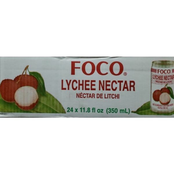 FOCO Lychee Nectar Juice (Pack of 24) 350ML Each