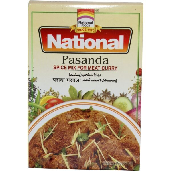 National Pasanda Spice Mix For Meat Curry 100 Grams (3.5 OZ)