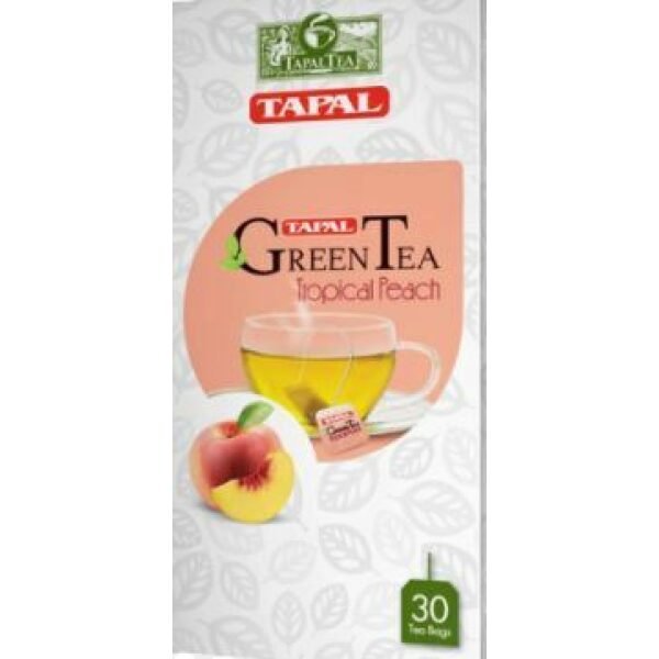 Tapal Green Tea Tropical Peach 30 Tea Bags