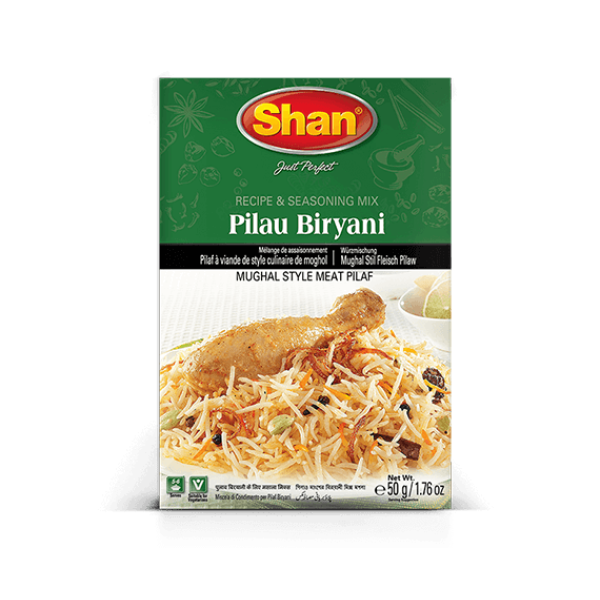 Shan Pilau Biryani Mix for Delhi Style Meat & Codiments Pilaf 50 Gm