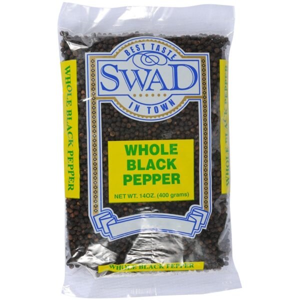 Swad Whole Black Pepper 14 OZ (400 Grams)