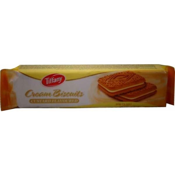 Tiffany Cream Biscuits Custard Flavoured 90 Grams (3.1 OZ)