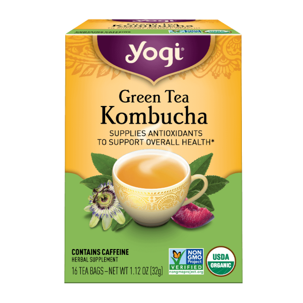 Yogi Green Tea Kombucha 16 Tea Bags