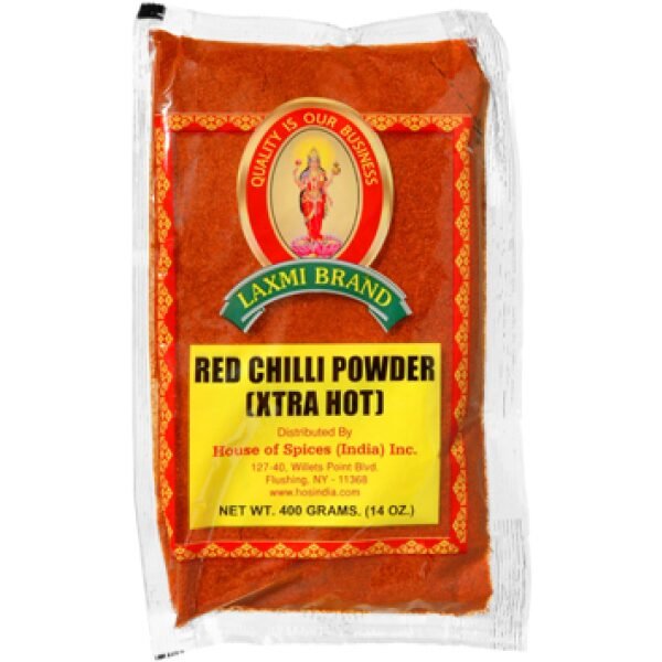 Laxmi Red Chilli Powder (Xtra Hot) 14 OZ (400 Grams)