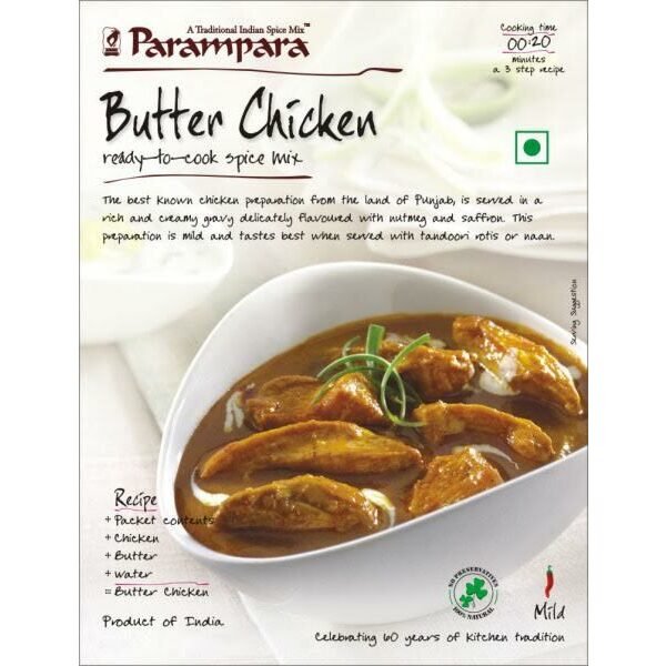 Parampara Butter Chicken Ready to Cook Mix 55 Grams (2.8 OZ)