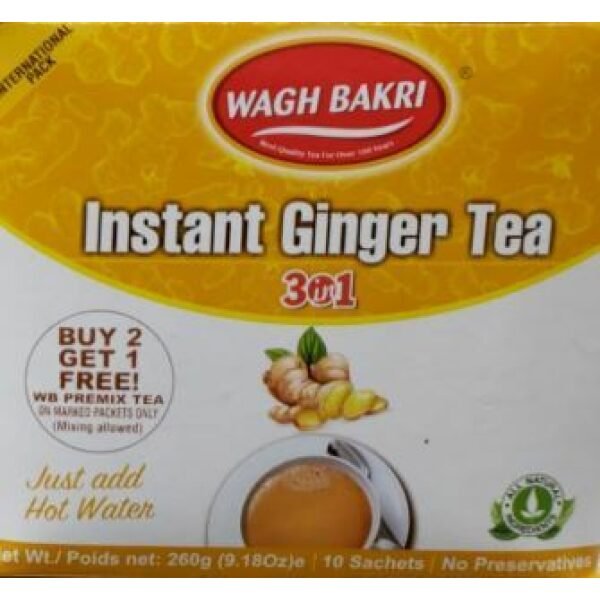 Wagh Bakri Instant Tea Premix 3 In 1 Ginger