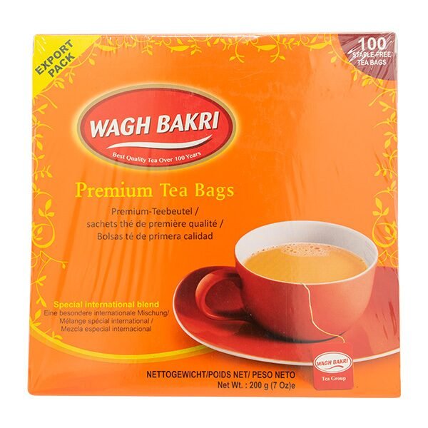 Wagh Bakri Premium Tea Bags 100 Tea Bags 7 OZ (200 Grams)