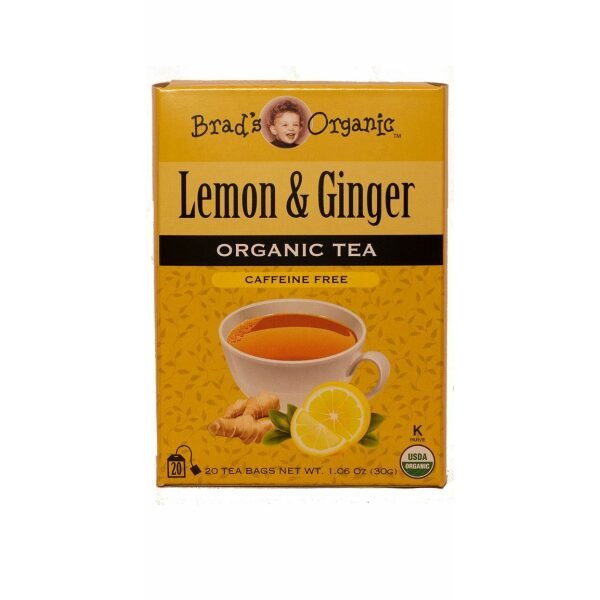 Brad's Organic Lemon & Ginger Tea (20 Tea Bags)