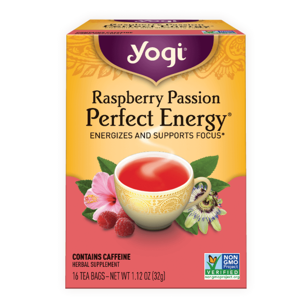 Yogi Raspberry Passion Perfect Energy 16 Tea Bags