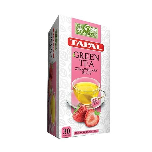Tapal Green Tea Strawberry Bliss 30 Tea Bags